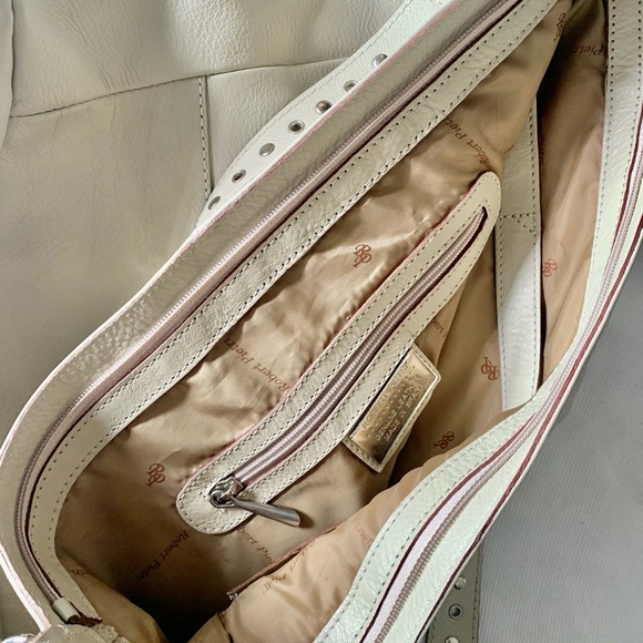 ROBERT PIERI large cream Leather hobo shopper in Excellent condition - Picture 4 of 9